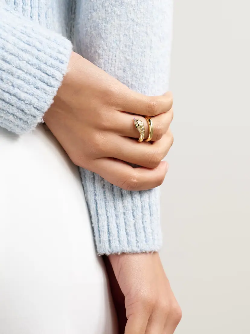 Yvonne Léon Python 9-karat Gold Multi-stone Ring | Thumbnail 2 Yvonne Léon Python 9-karat Gold Multi-stone Ring | Thumbnail 2