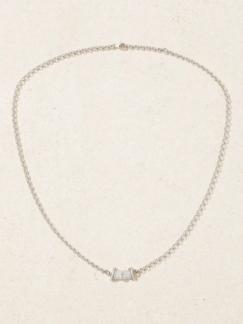 L’Atelier Nawbar Warrior Princess 18-karat White Gold Diamond Necklace | Thumbnail 4 L’Atelier Nawbar Warrior Princess 18-karat White Gold Diamond Necklace | Thumbnail 4