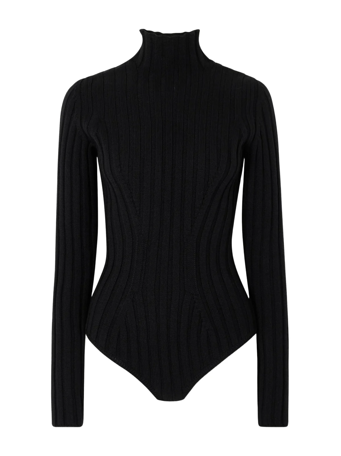 Alaïa Ribbed Wool Turtleneck Bodysuit