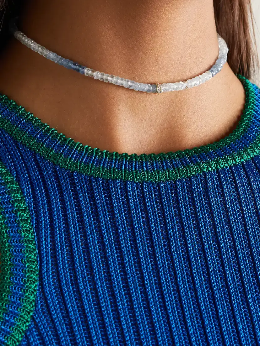 Sydney Evan 14-karat Gold And Diamond Beaded Choker | Thumbnail 2 Sydney Evan 14-karat Gold And Diamond Beaded Choker | Thumbnail 2