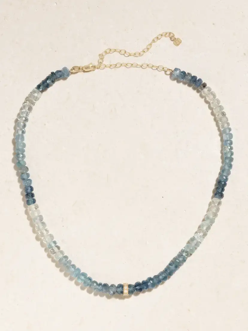 Sydney Evan 14-karat Gold And Diamond Beaded Choker | Thumbnail 4 Sydney Evan 14-karat Gold And Diamond Beaded Choker | Thumbnail 4