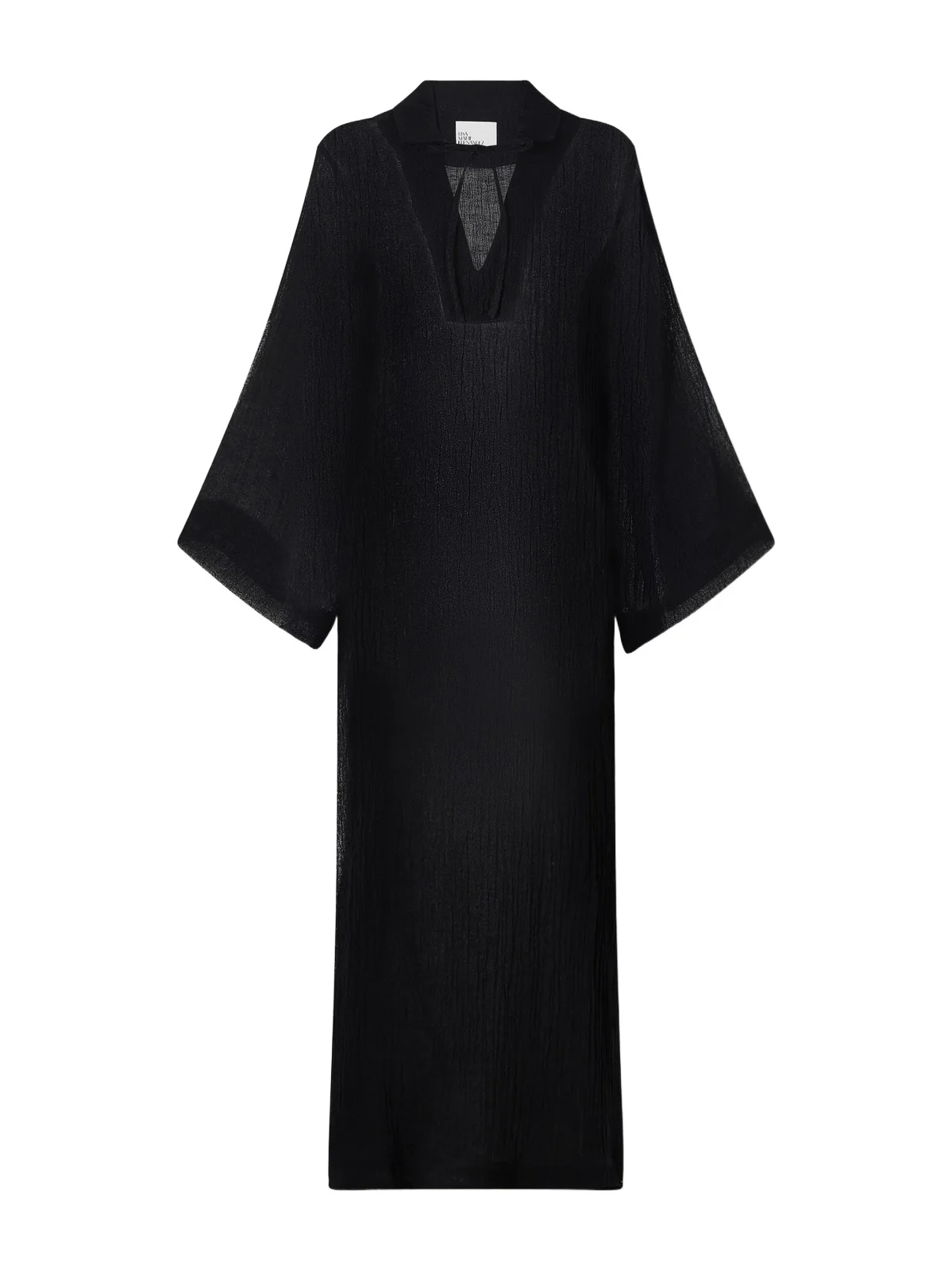 Crinkled Linen-blend Gauze Kaftan