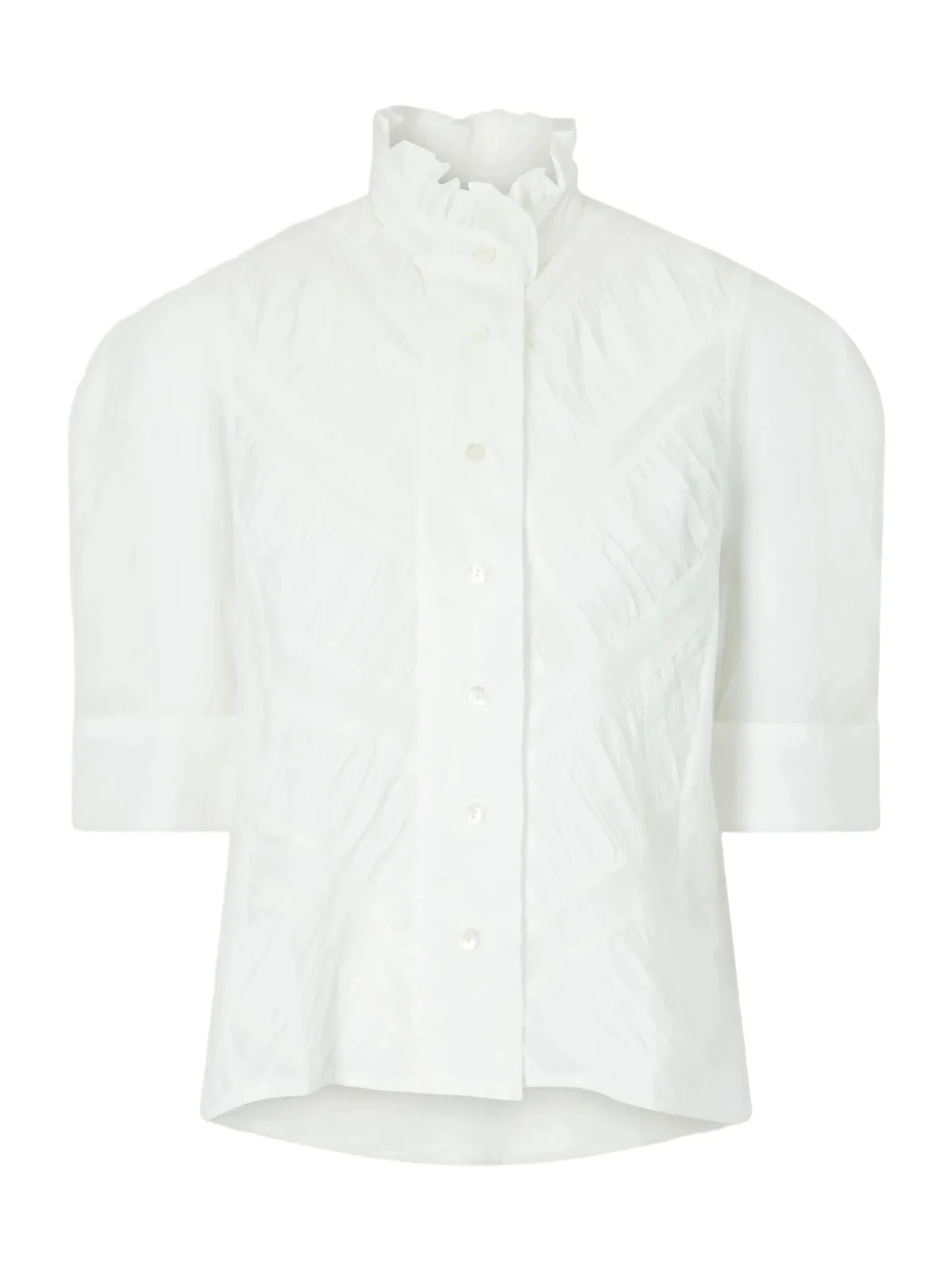 Vita Ruffled Pleated Cotton-gauze Shirt Vita Ruffled Pleated Cotton-gauze Shirt