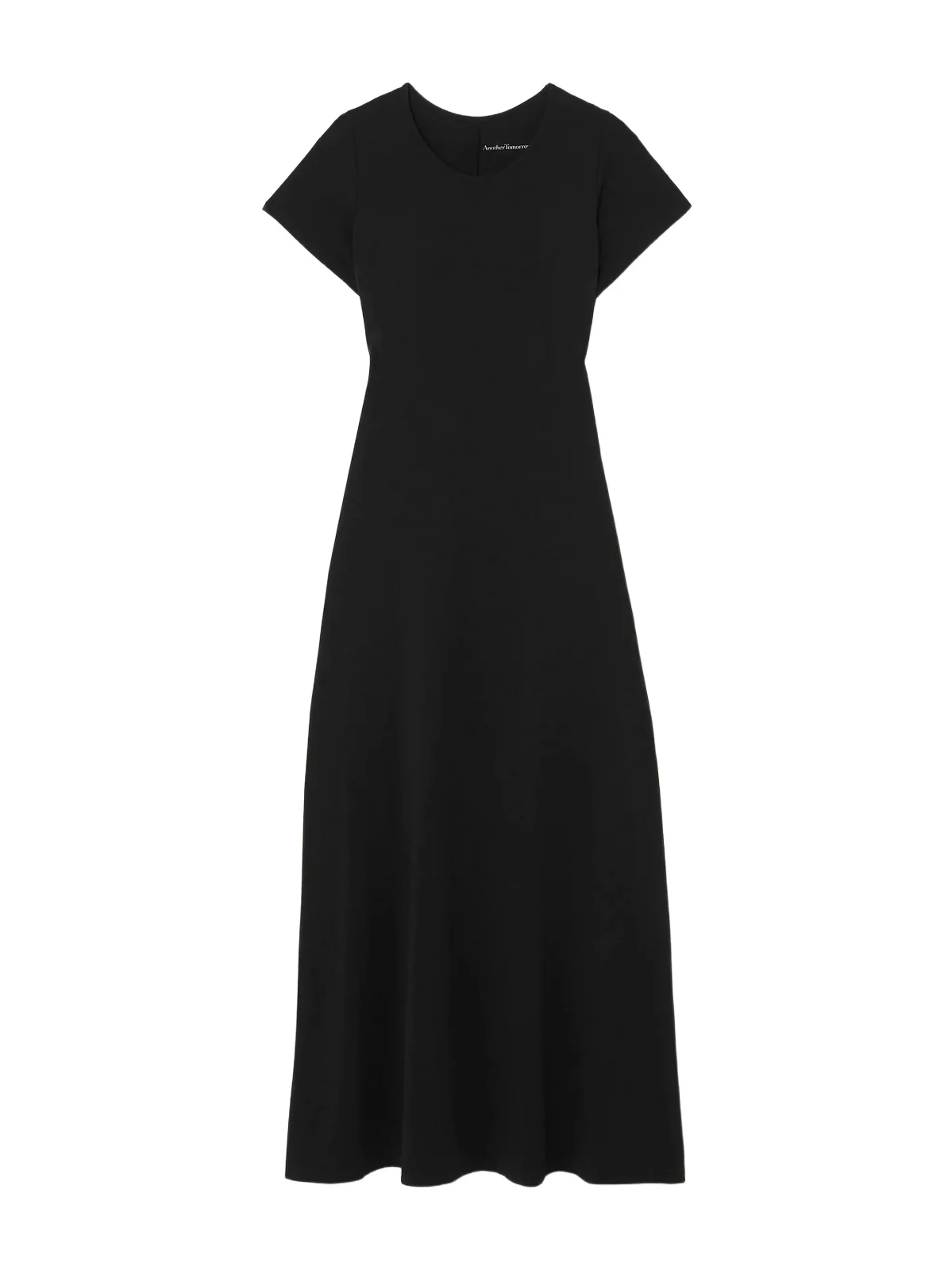 Another Tomorrow Fitted Tee Organic Cotton And Tencel Lyocell-blend Jersey Midi Dress
