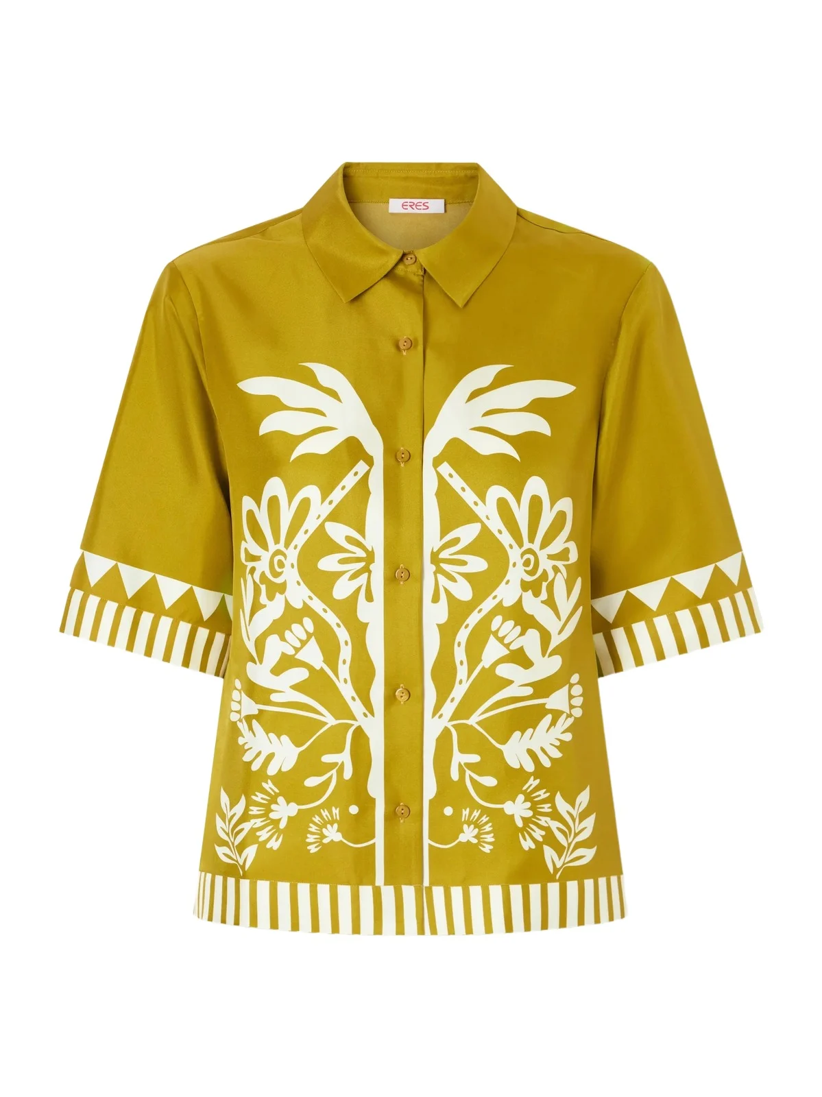 Emeraude Printed Silk Shirt