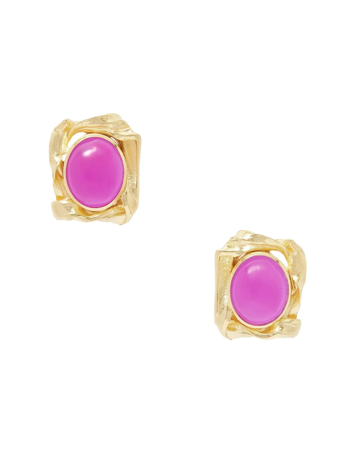 Completedworks Gold-plated And Resin Earrings - Pink