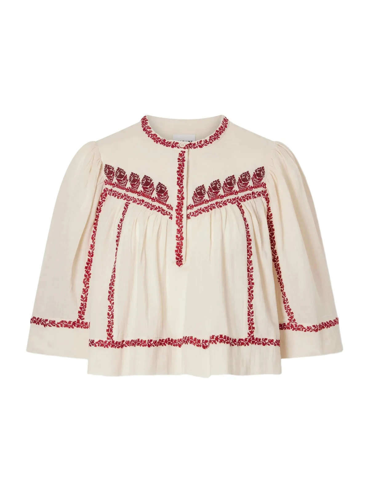 Juline Embroidered Organic Cotton Shirt