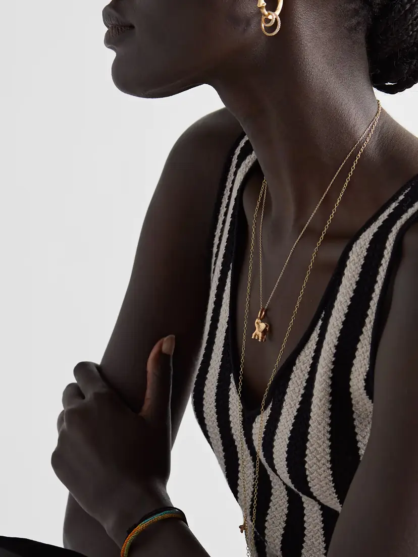 OLE LYNGGAARD COPENHAGEN Elephant 18-karat Gold Diamond Necklace | Thumbnail 5 OLE LYNGGAARD COPENHAGEN Elephant 18-karat Gold Diamond Necklace | Thumbnail 5