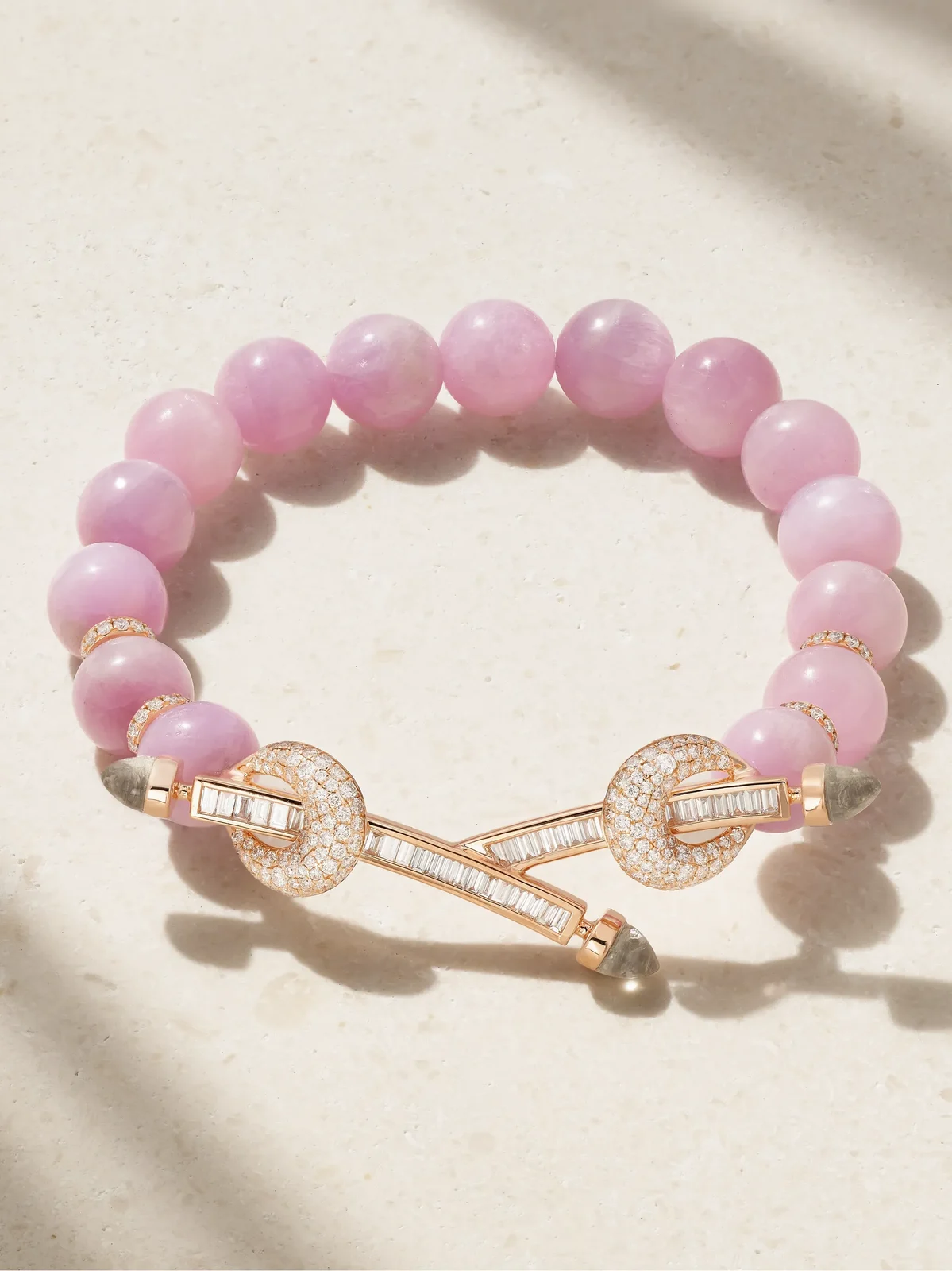Chakra 18-karat Rose Gold Multi-stone Bracelet