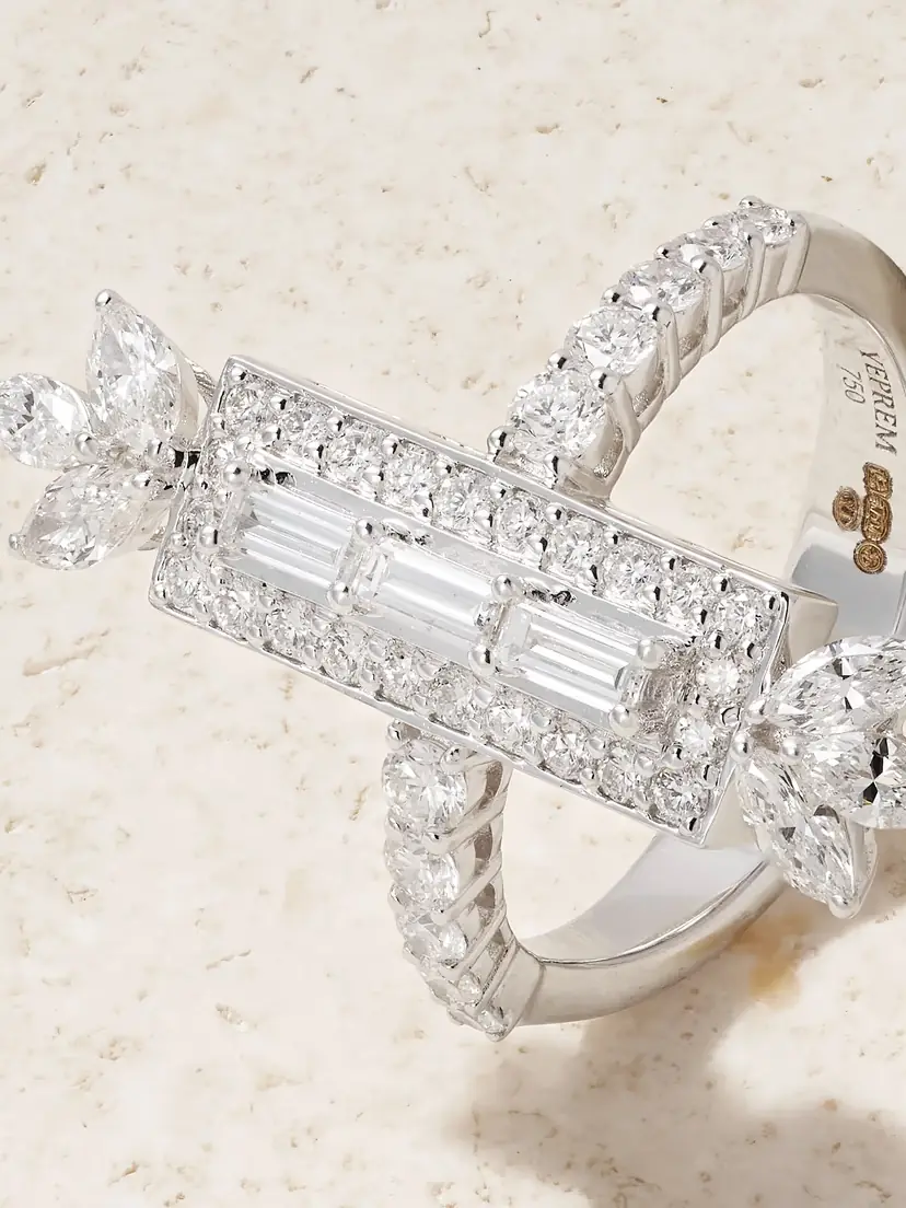 YEPREM 18-karat White Gold Diamond Ring | Thumbnail 4 YEPREM 18-karat White Gold Diamond Ring | Thumbnail 4