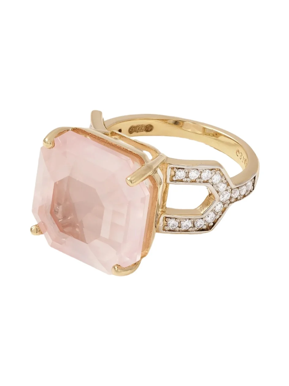 14-karat Gold Topaz And Diamond Ring 14-karat Gold Topaz And Diamond Ring