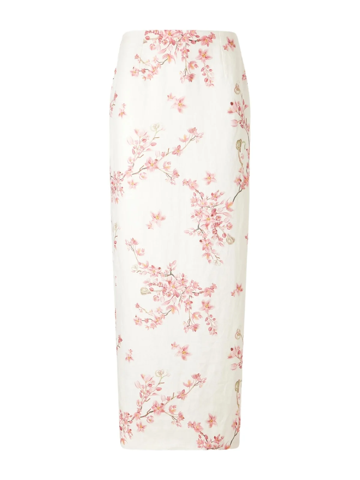 Lirica Cauca Floral-print Linen Woven Maxi Skirt Lirica Cauca Floral-print Linen Woven Maxi Skirt