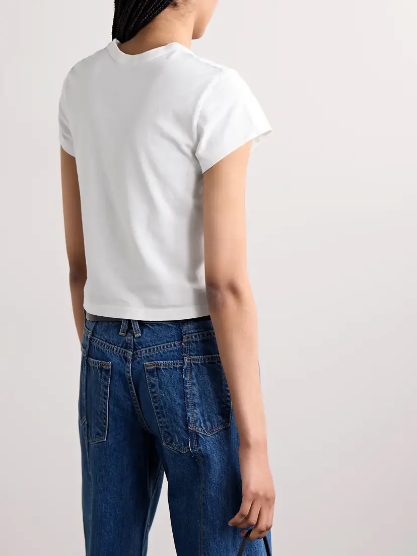 SLVRLAKE Easy Cotton-jersey T-shirt | Thumbnail 3