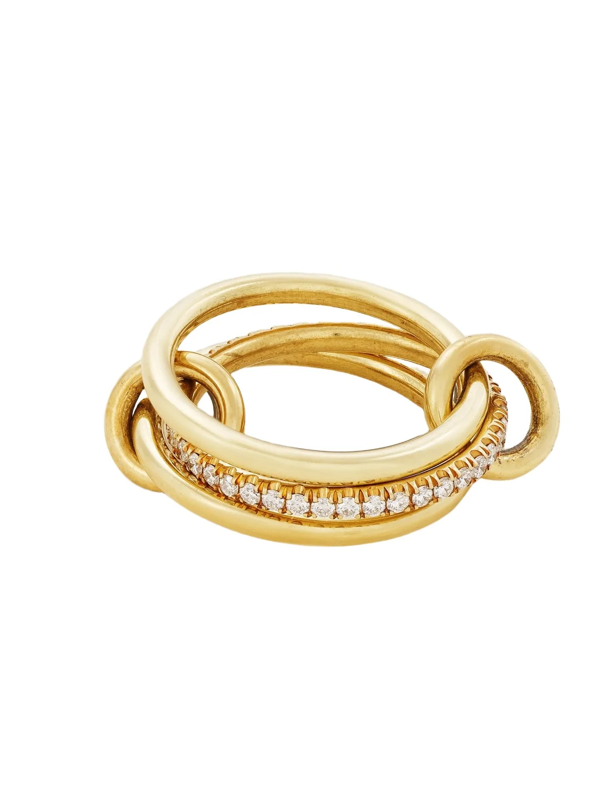 Sonny Set Of Three 18-karat Gold Diamond Rings Sonny Set Of Three 18-karat Gold Diamond Rings