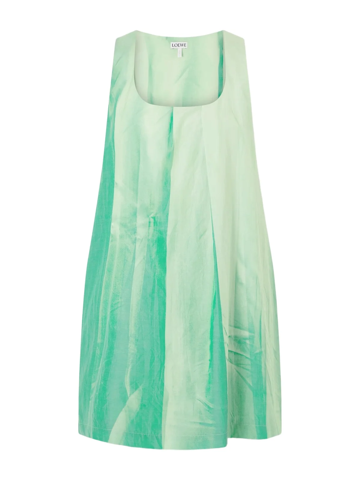 Dégradé Crinkled Cotton-blend Mini Dress
