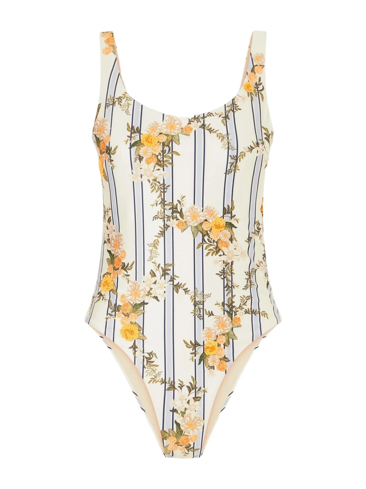 Agua by Agua Bendita Gema Valle Bead-embellished Printed Stretch Recycled Swimsuit