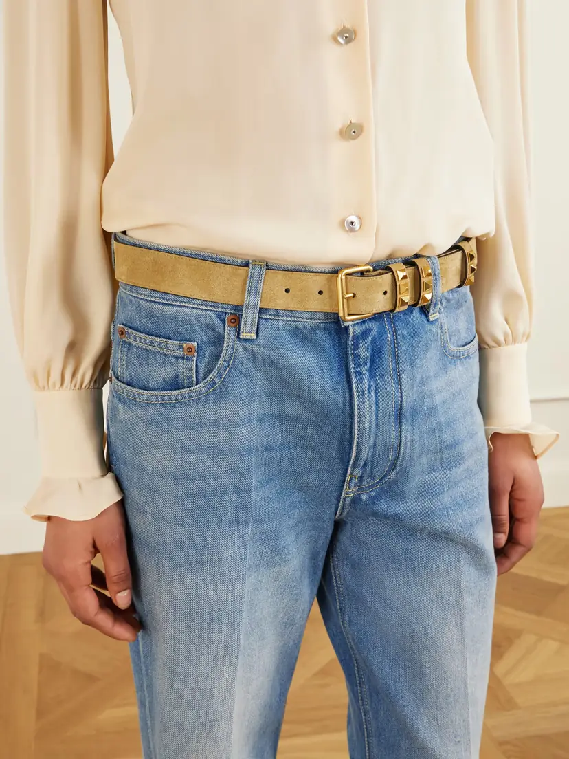 Valentino Garavani Embellished Suede Belt | Thumbnail 2 Valentino Garavani Embellished Suede Belt | Thumbnail 2