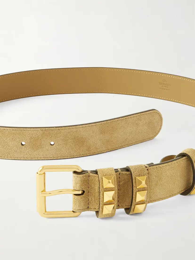 Valentino Garavani Embellished Suede Belt | Thumbnail 3 Valentino Garavani Embellished Suede Belt | Thumbnail 3