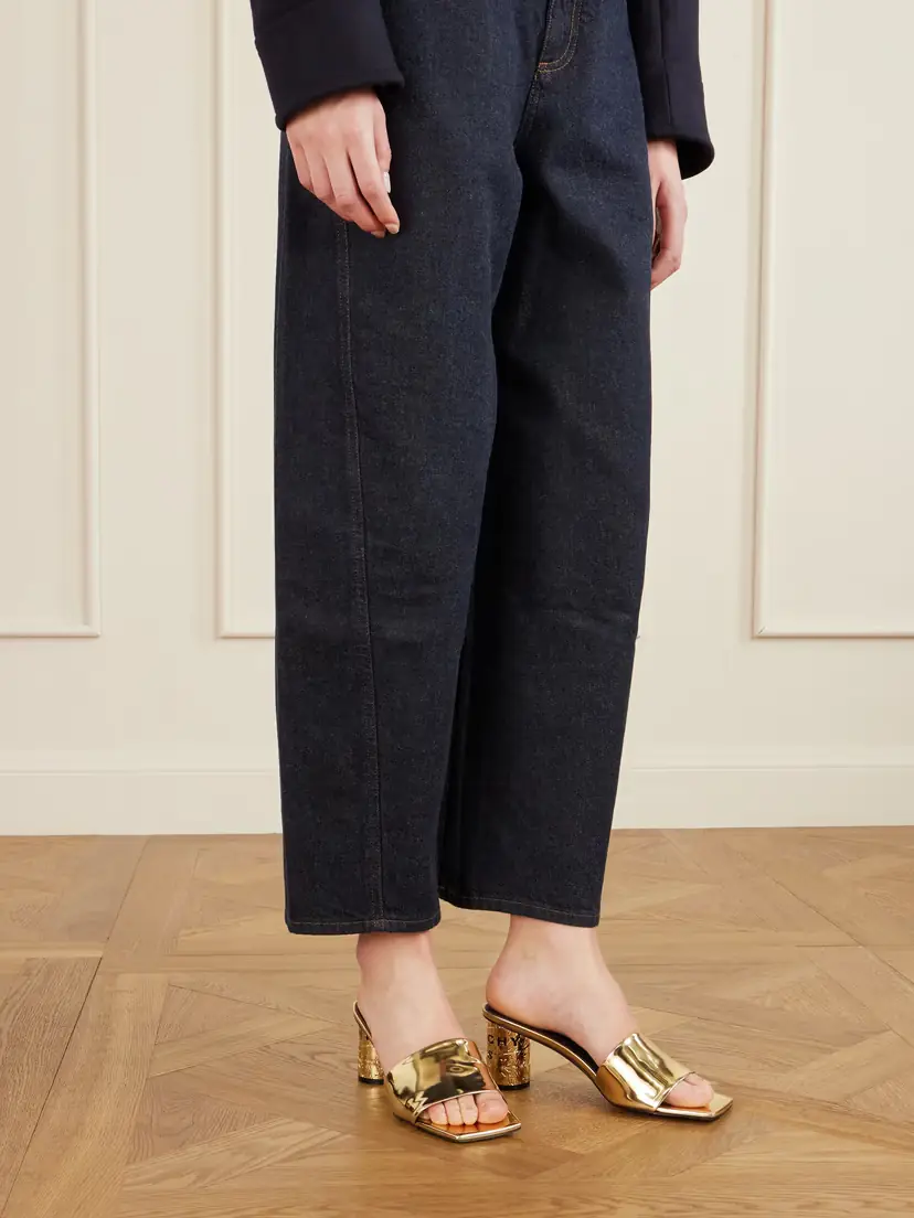 Givenchy Tape Metallic Leather Mules | Thumbnail 2 Givenchy Tape Metallic Leather Mules | Thumbnail 2