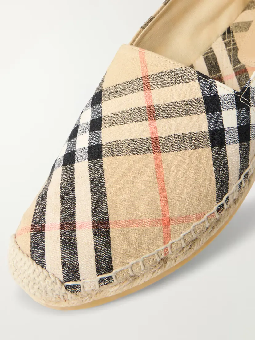 Burberry Lf Mews Check Flat Espadrillas | Thumbnail 5