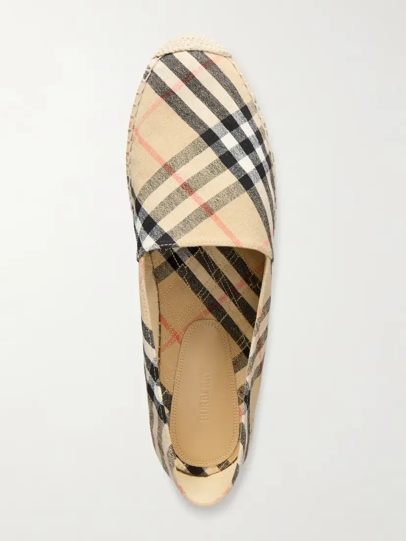 Burberry Lf Mews Check Flat Espadrillas | Thumbnail 6