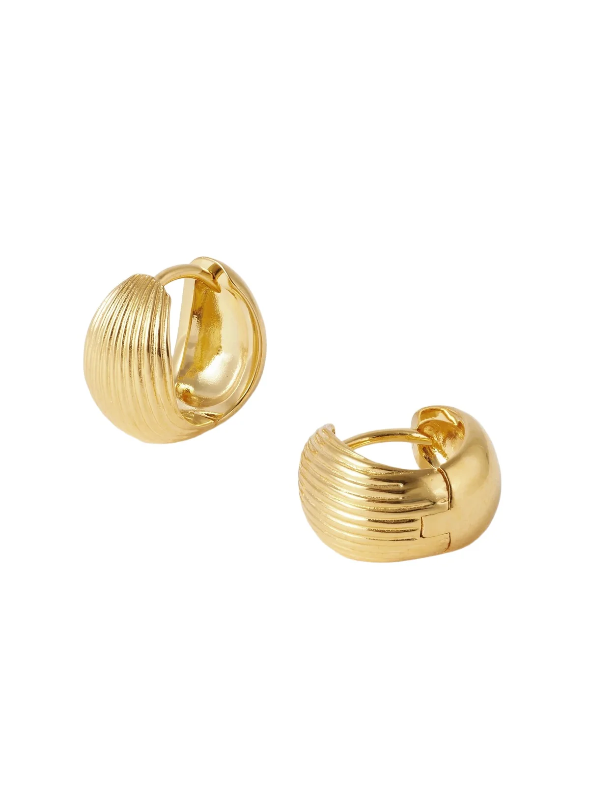 Sophie Buhai Reversible Gold Vermeil Hoop Earrings