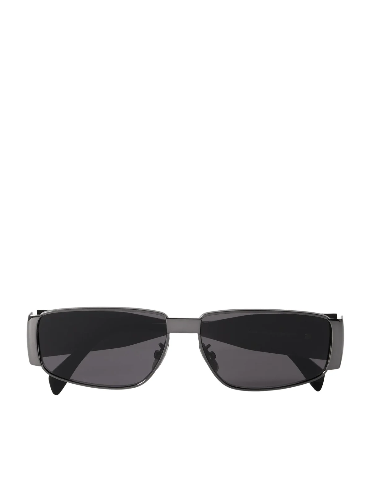 CELINE Eyewear Triomphe Rectangle-frame Gunmetal-tone Sunglasses