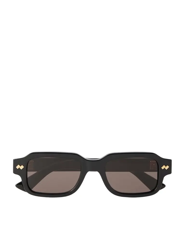 Bottega Veneta Eyewear Intrecciato Rectangular-frame Acetate Sunglasses | Image 1 Bottega Veneta Eyewear Intrecciato Rectangular-frame Acetate Sunglasses | Image 1