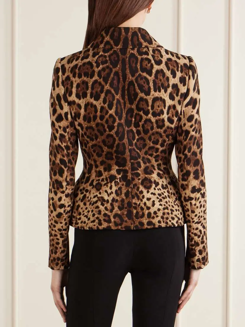 Dolce & Gabbana Leopard-print Wool Blazer | Thumbnail 3 Dolce & Gabbana Leopard-print Wool Blazer | Thumbnail 3