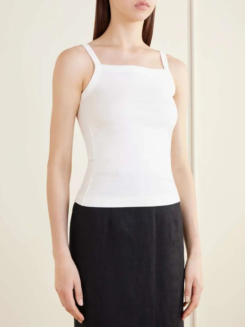 FLORE FLORE May Organic Cotton-jersey Tank | Thumbnail 3 FLORE FLORE May Organic Cotton-jersey Tank | Thumbnail 3