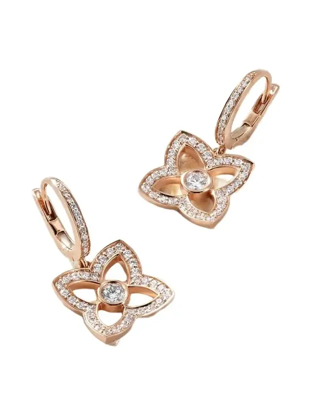 Lotus By De Beers 18-karat Rose Gold Diamond Earrings