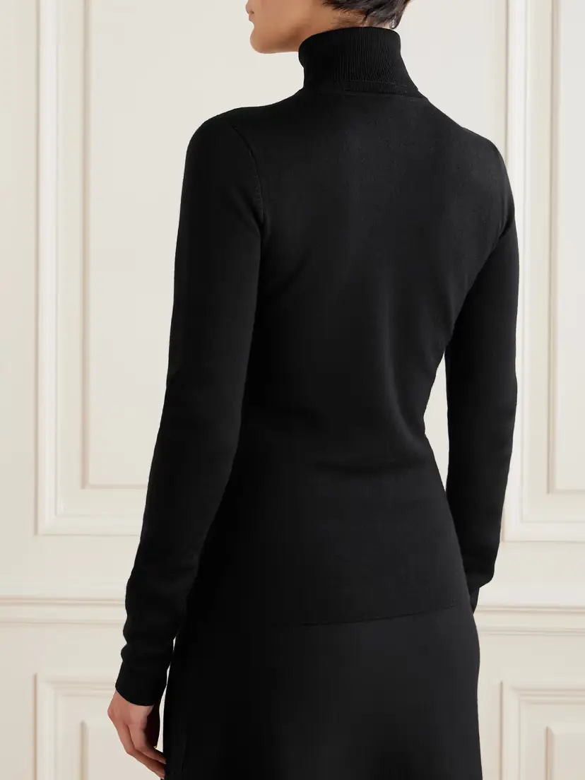 Gabriela Hearst May Wool, Cashmere And Silk-blend Turtleneck Sweater | Thumbnail 3 Gabriela Hearst May Wool, Cashmere And Silk-blend Turtleneck Sweater | Thumbnail 3