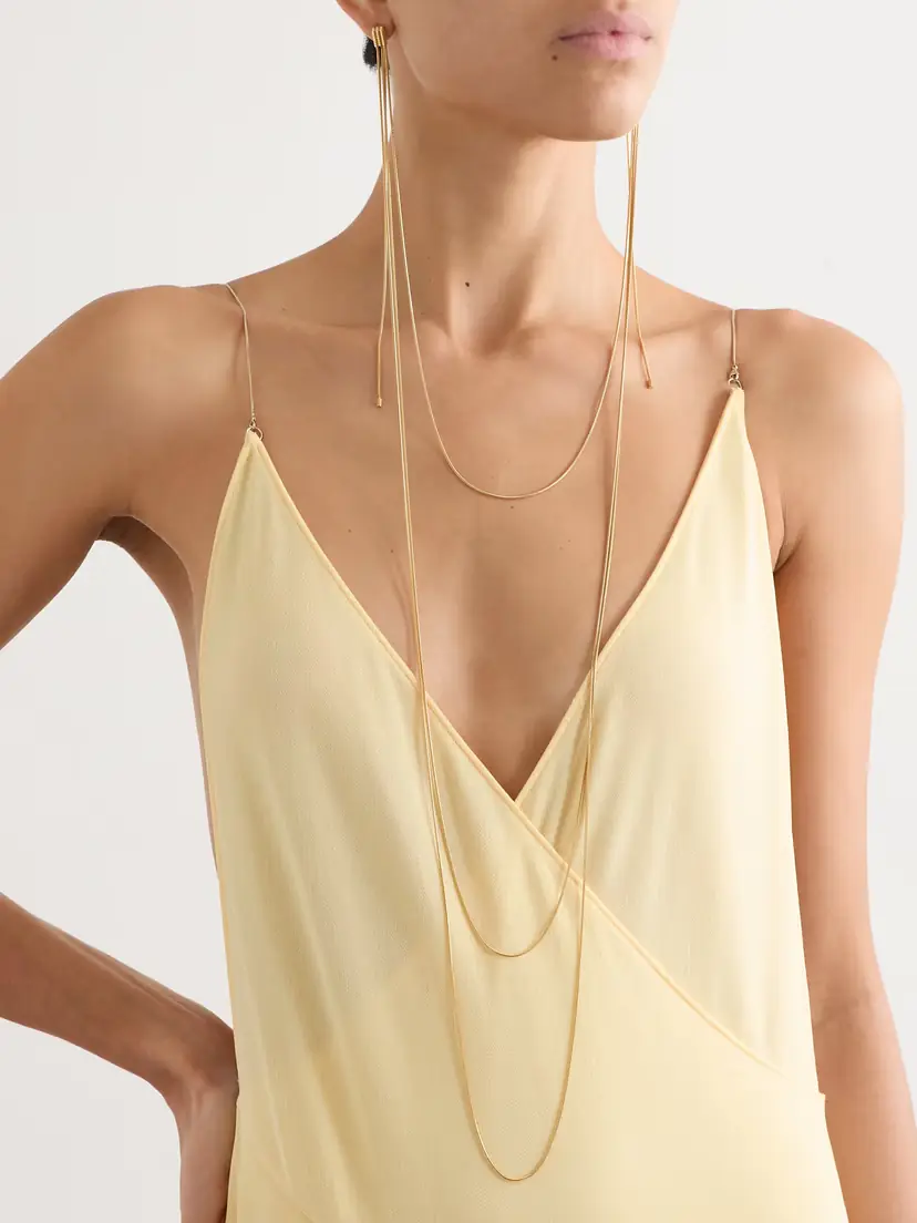 Alaïa Layered Gold-tone Earrings | Thumbnail 2 Alaïa Layered Gold-tone Earrings | Thumbnail 2