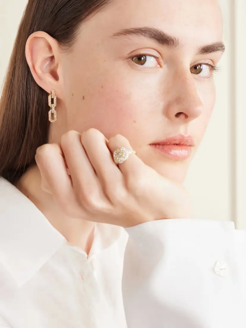 SHAY 18-karat Gold Diamond Earrings | Thumbnail 2 SHAY 18-karat Gold Diamond Earrings | Thumbnail 2