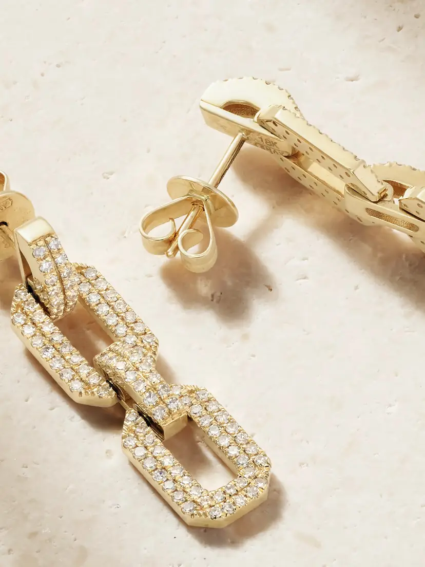 SHAY 18-karat Gold Diamond Earrings | Thumbnail 3 SHAY 18-karat Gold Diamond Earrings | Thumbnail 3
