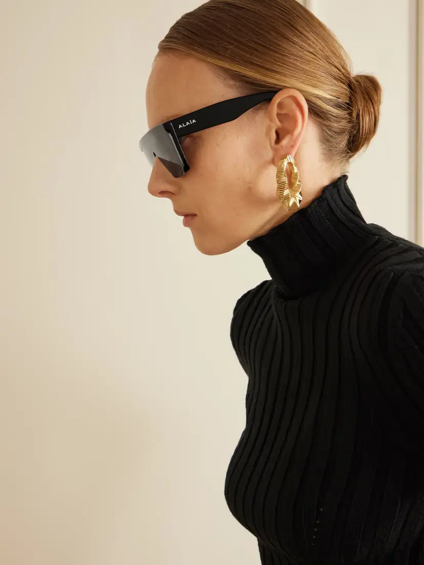 Alaïa D-frame Acetate Sunglasses | Thumbnail 4