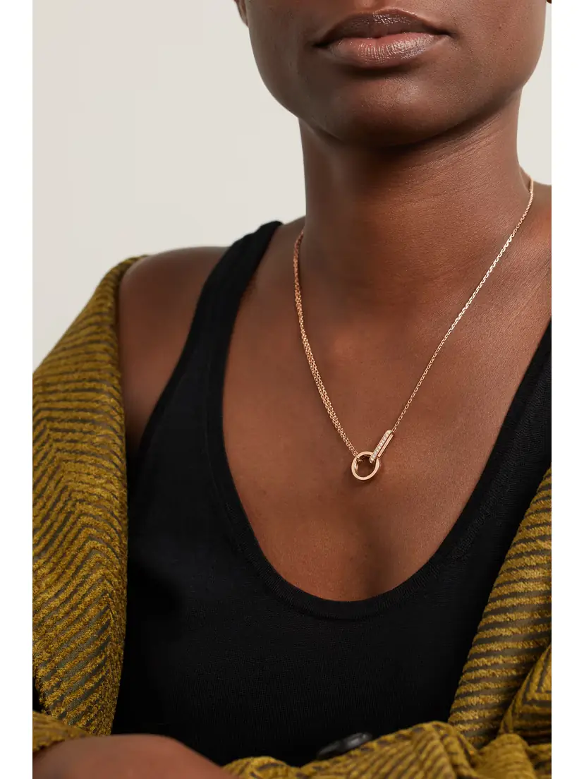 Repossi Berbère 18-karat Rose Gold Diamond Necklace | Thumbnail 2