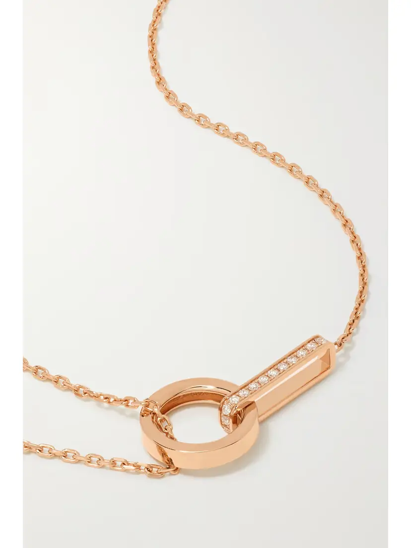 Repossi Berbère 18-karat Rose Gold Diamond Necklace | Thumbnail 4