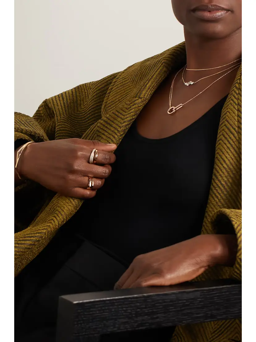 Repossi Berbère 18-karat Rose Gold Diamond Necklace | Thumbnail 5
