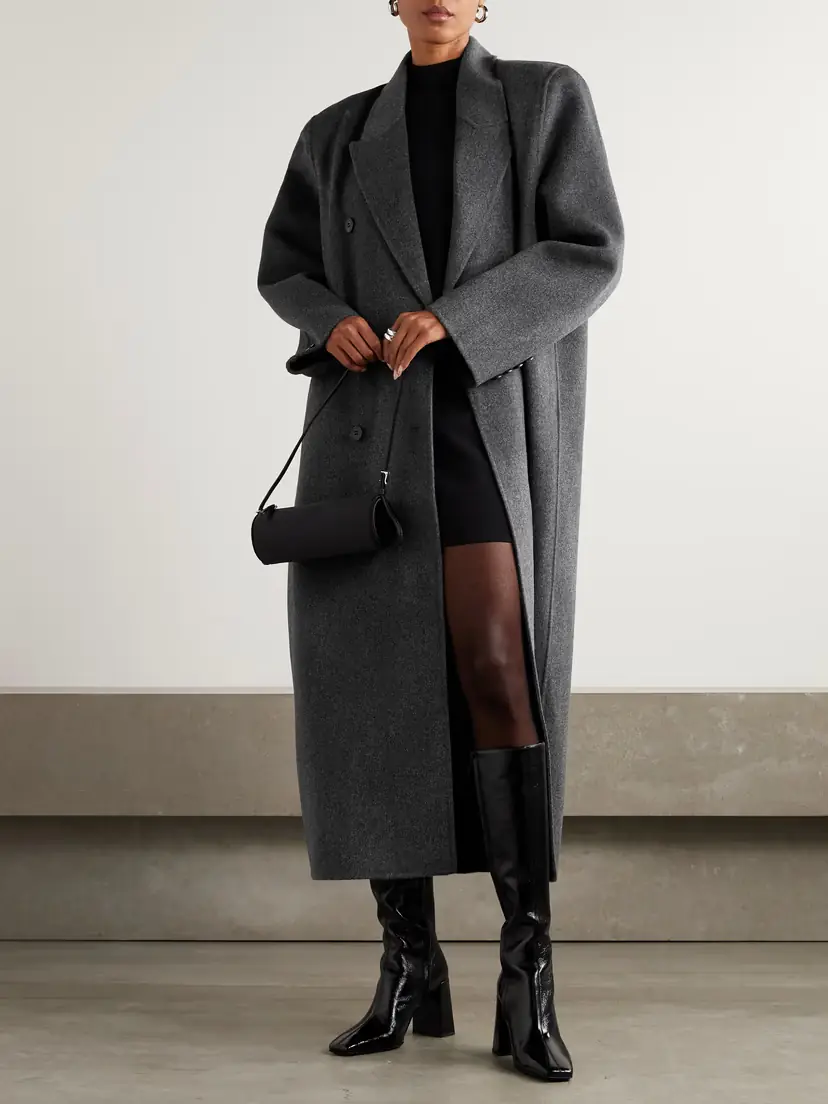 The Frankie Shop Gaia Double-breasted Wool-blend Coat | Thumbnail 2 The Frankie Shop Gaia Double-breasted Wool-blend Coat | Thumbnail 2