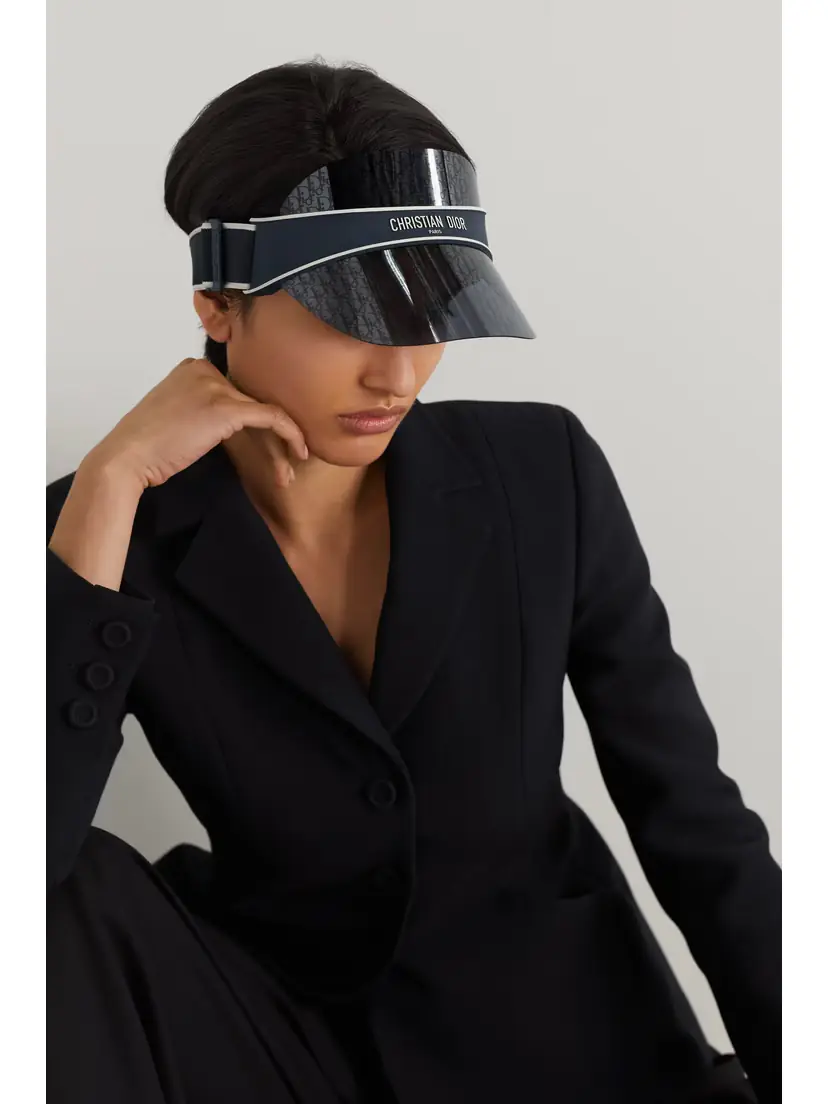 DIOR Eyewear Diorclub V1u Perspex And Cotton-blend Jacquard Visor | Thumbnail 2