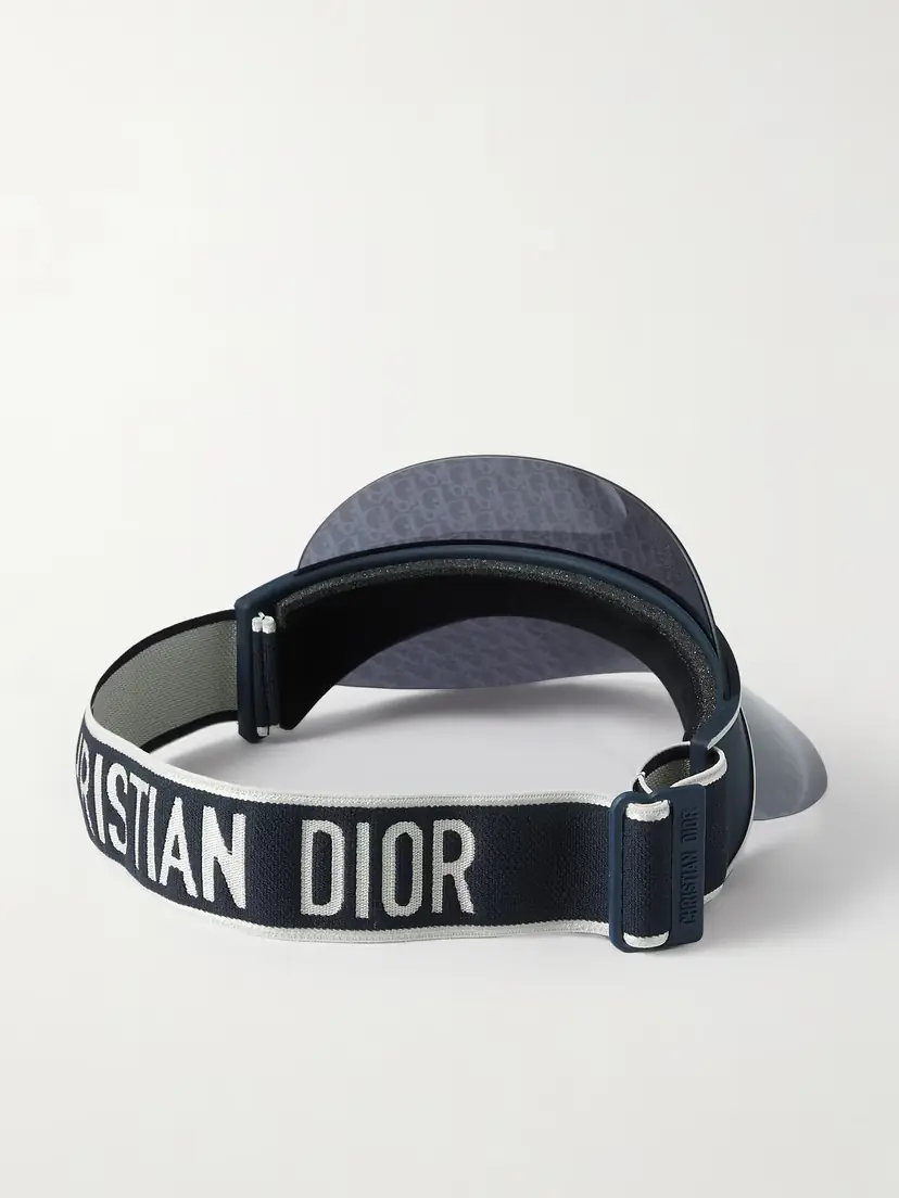DIOR Eyewear Diorclub V1u Perspex And Cotton-blend Jacquard Visor | Thumbnail 3
