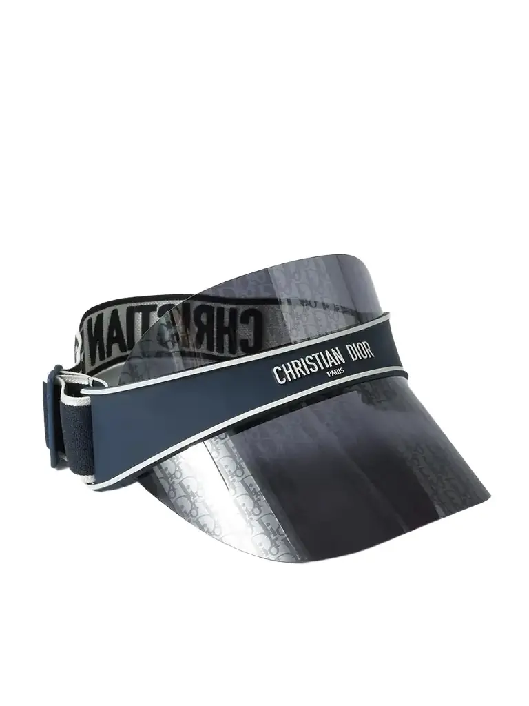 DIOR Eyewear Diorclub V1u Perspex And Cotton-blend Jacquard Visor | Image 1 DIOR Eyewear Diorclub V1u Perspex And Cotton-blend Jacquard Visor | Image 1
