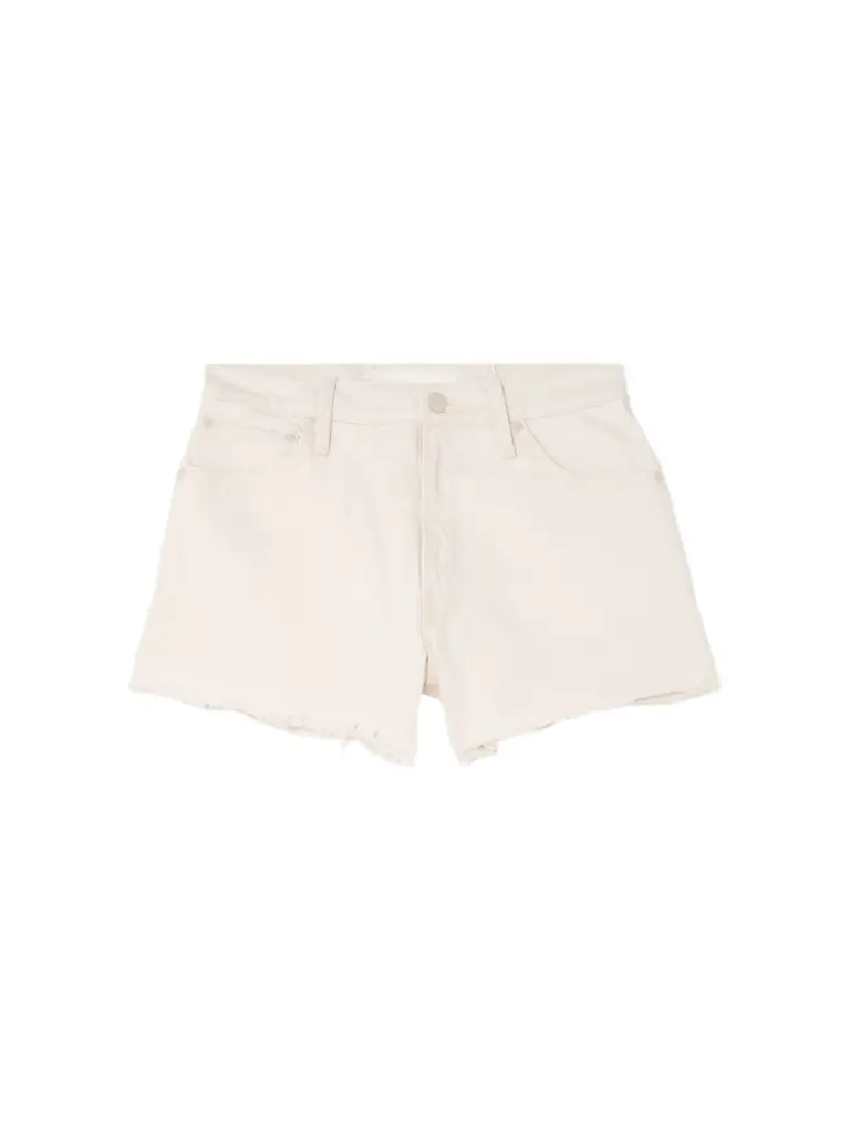 Mother The Dodger Frayed Denim Shorts - Off-white | Image 1 Mother The Dodger Frayed Denim Shorts - Off-white | Image 1