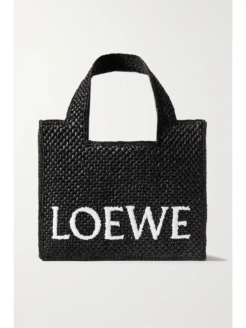 Loewe + Paula's Ibiza Embroidered Raffia Tote | Image 1 Loewe + Paula's Ibiza Embroidered Raffia Tote | Image 1