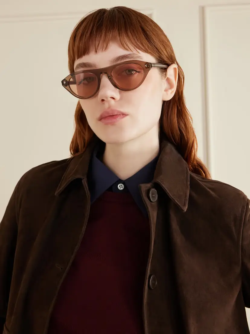 PRADA EYEWEAR D-frame Acetate Sunglasses - Mushroom | Thumbnail 2 PRADA EYEWEAR D-frame Acetate Sunglasses - Mushroom | Thumbnail 2