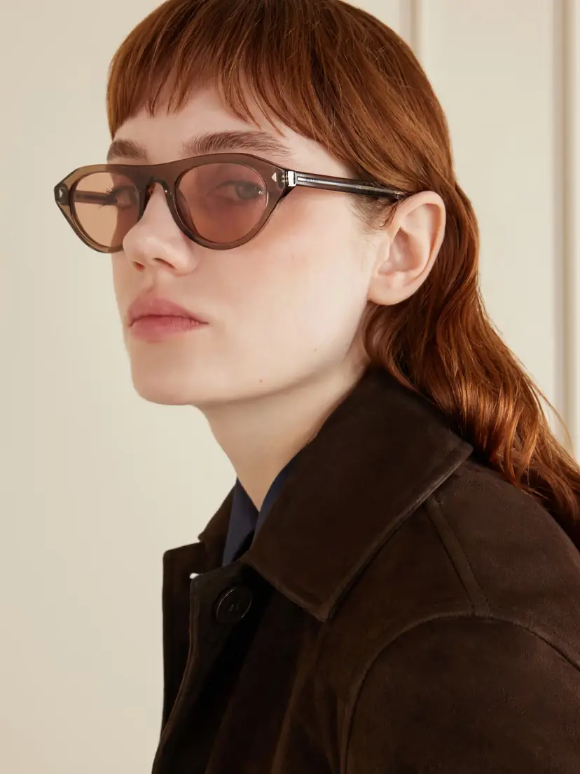 PRADA EYEWEAR D-frame Acetate Sunglasses - Mushroom | Thumbnail 5 PRADA EYEWEAR D-frame Acetate Sunglasses - Mushroom | Thumbnail 5