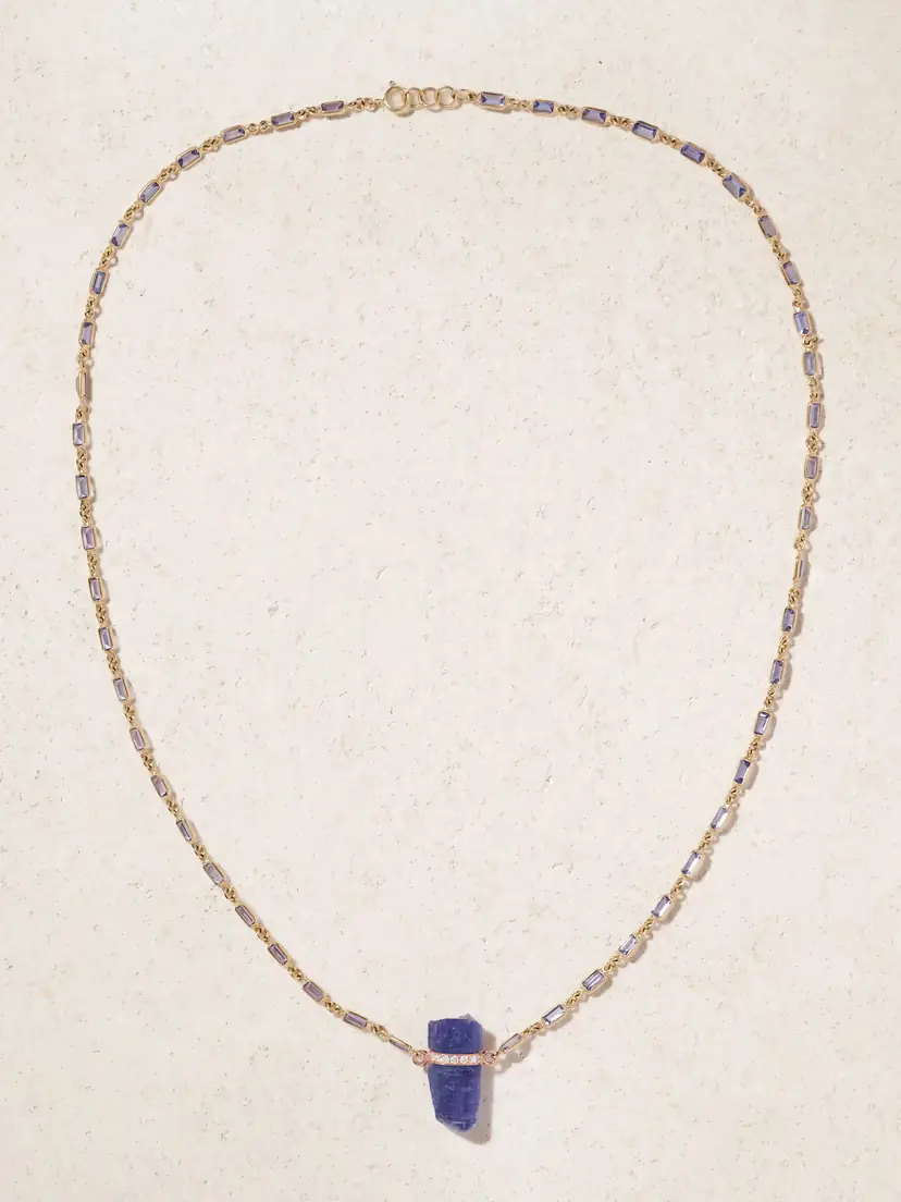 JIA JIA 14-karat Gold, Tanzanite And Diamond Necklace | Thumbnail 4 JIA JIA 14-karat Gold, Tanzanite And Diamond Necklace | Thumbnail 4