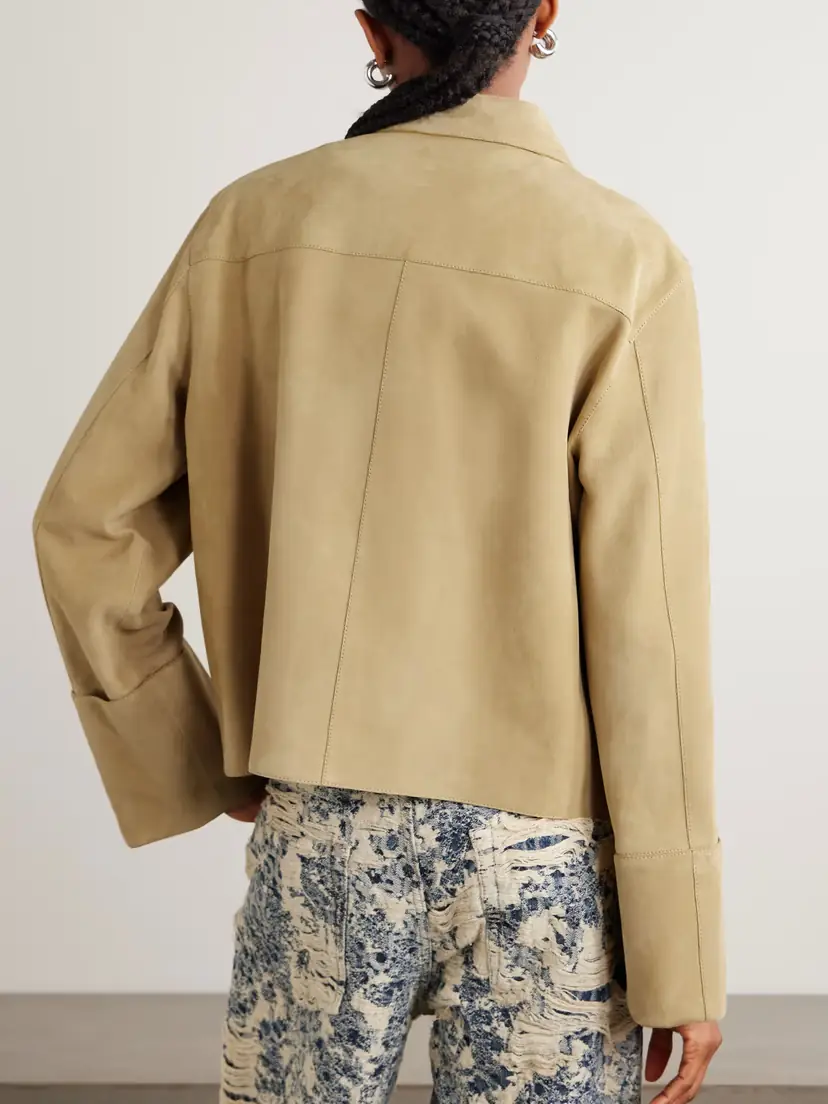 Loewe Paneled Suede Jacket - Tan | Thumbnail 3 Loewe Paneled Suede Jacket - Tan | Thumbnail 3
