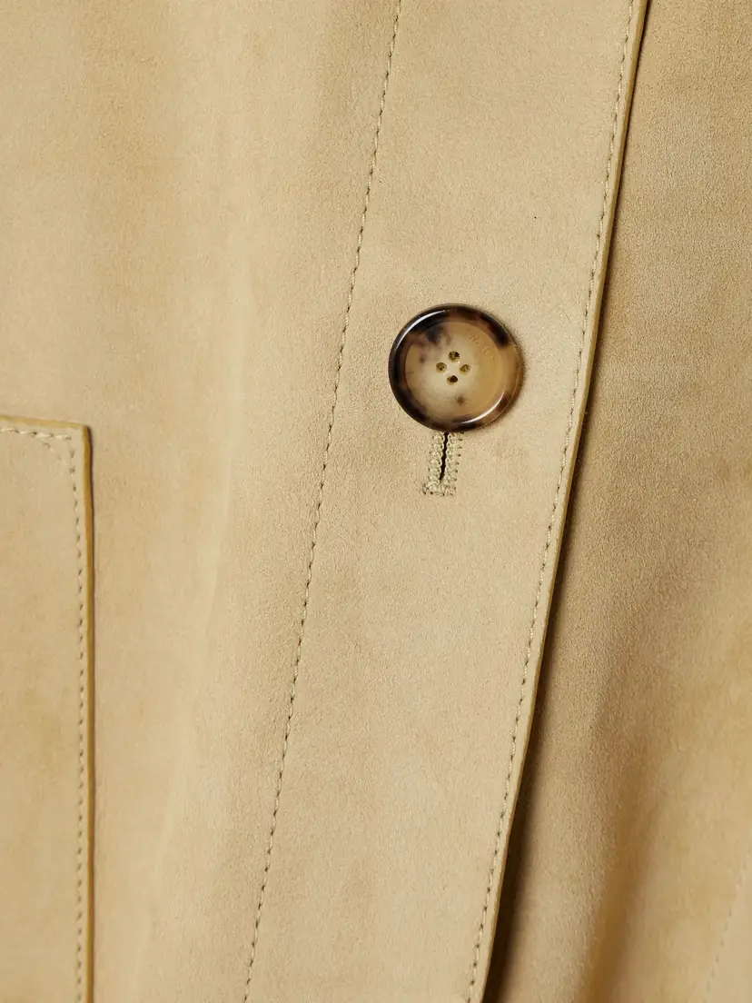 Loewe Paneled Suede Jacket - Tan | Thumbnail 4 Loewe Paneled Suede Jacket - Tan | Thumbnail 4